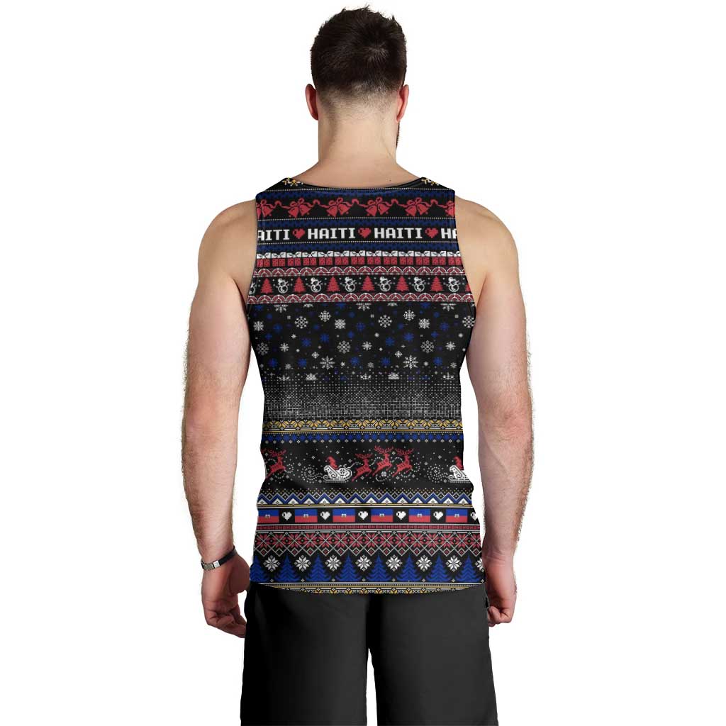 Haiti Men Tank Top Merry Christmas Family and Friends - Wonder Print Shop