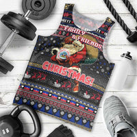 Haiti Men Tank Top Merry Christmas Family and Friends - Wonder Print Shop