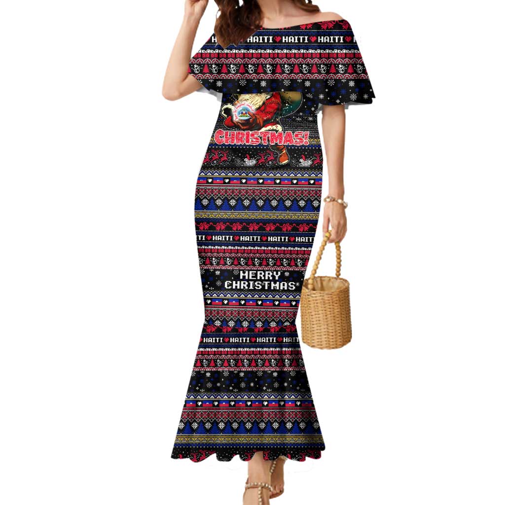 Haiti Mermaid Dress Merry Christmas Family and Friends - Wonder Print Shop