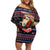 Haiti Off Shoulder Short Dress Merry Christmas Family and Friends - Wonder Print Shop
