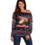Haiti Off Shoulder Sweater Merry Christmas Family and Friends - Wonder Print Shop