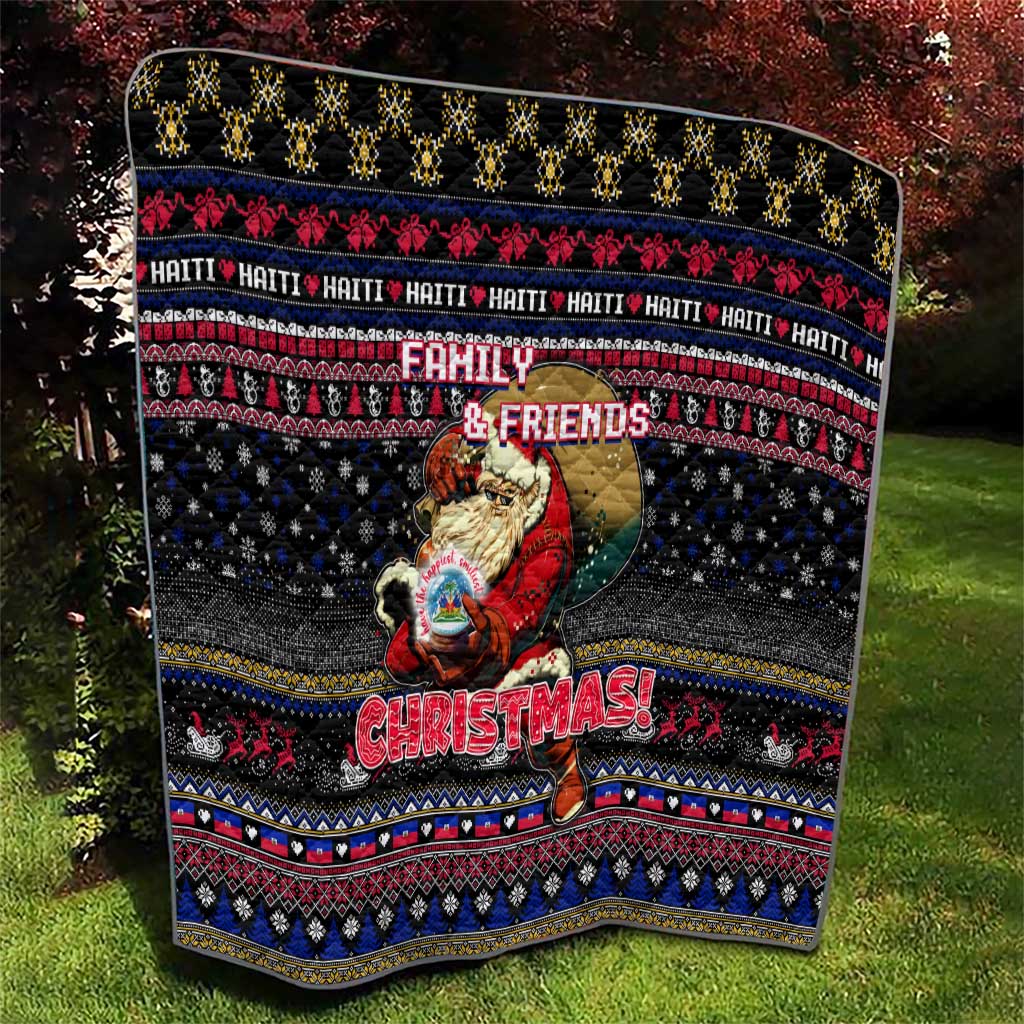 Haiti Quilt Merry Christmas Family and Friends - Wonder Print Shop