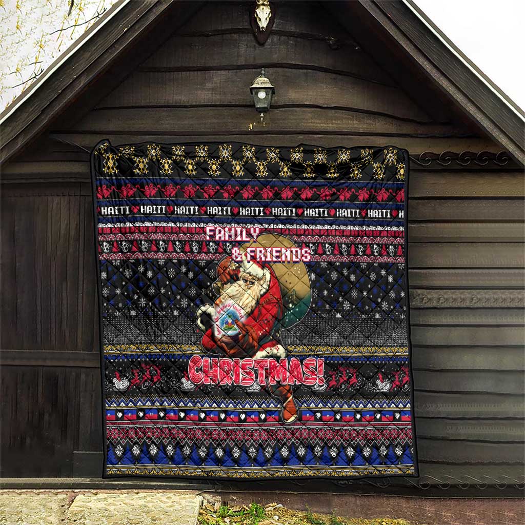 Haiti Quilt Merry Christmas Family and Friends - Wonder Print Shop