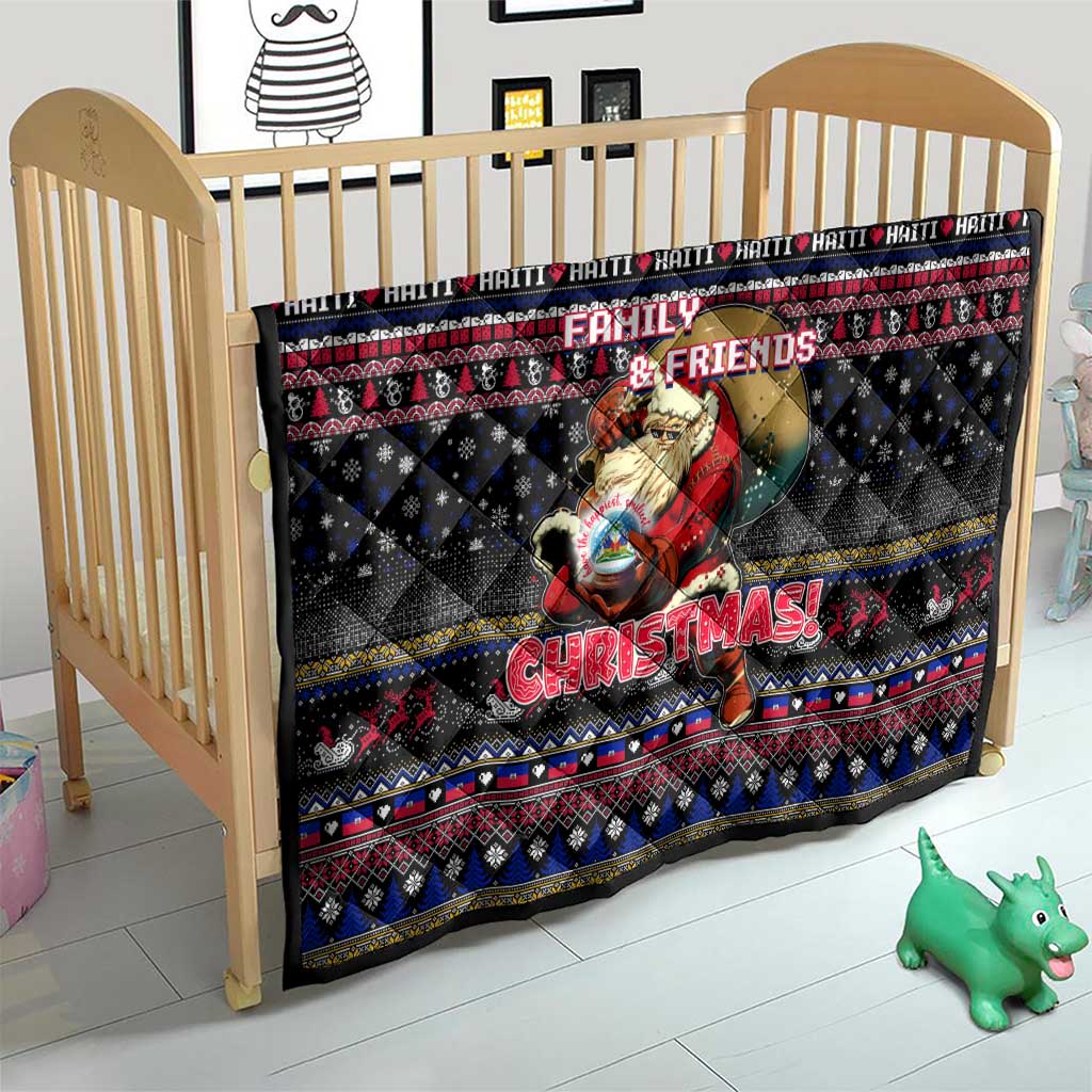 Haiti Quilt Merry Christmas Family and Friends - Wonder Print Shop