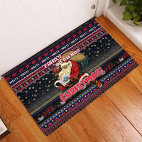 Haiti Rubber Doormat Merry Christmas Family and Friends - Wonder Print Shop