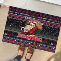 Haiti Rubber Doormat Merry Christmas Family and Friends - Wonder Print Shop