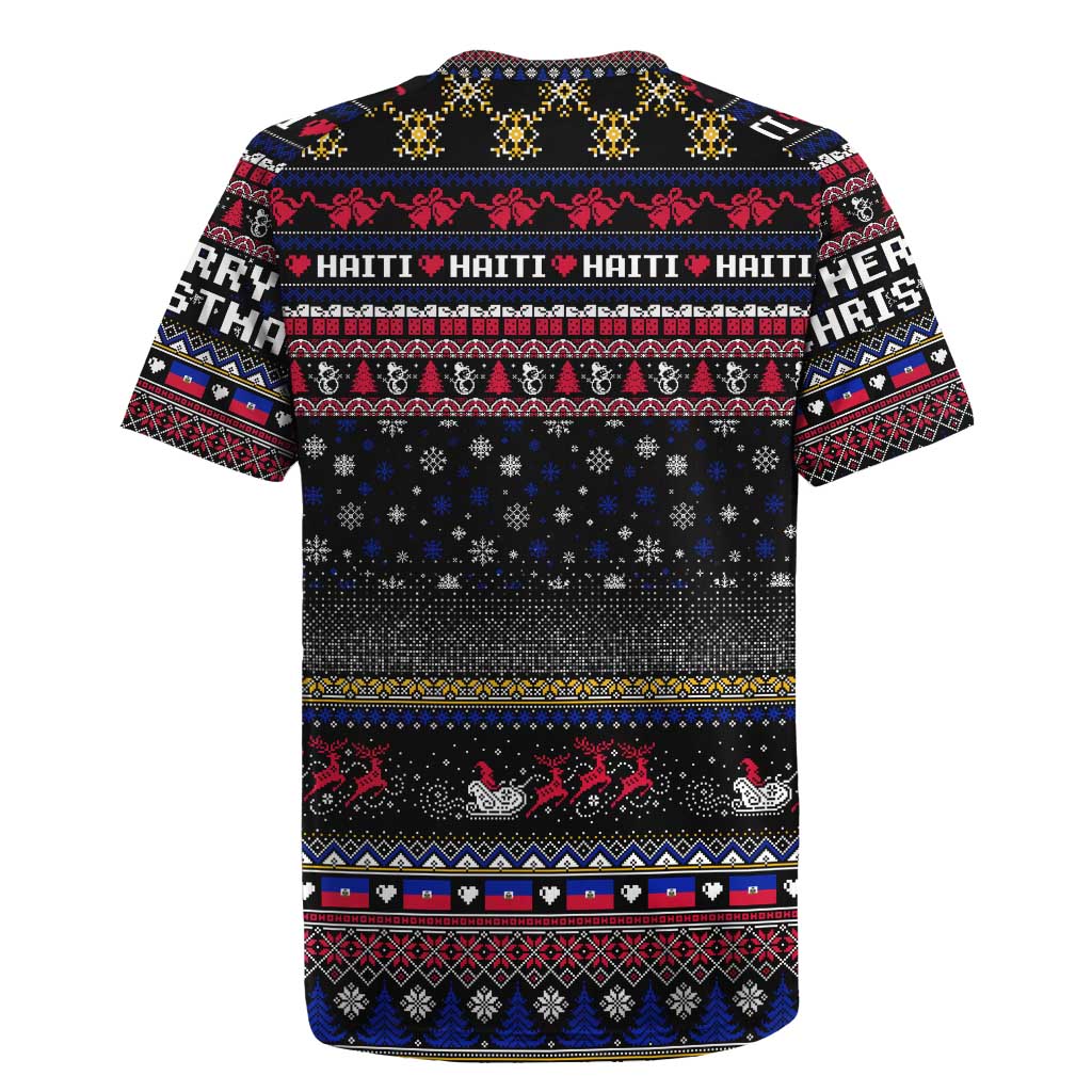 Haiti Rugby Jersey Merry Christmas Family and Friends - Wonder Print Shop