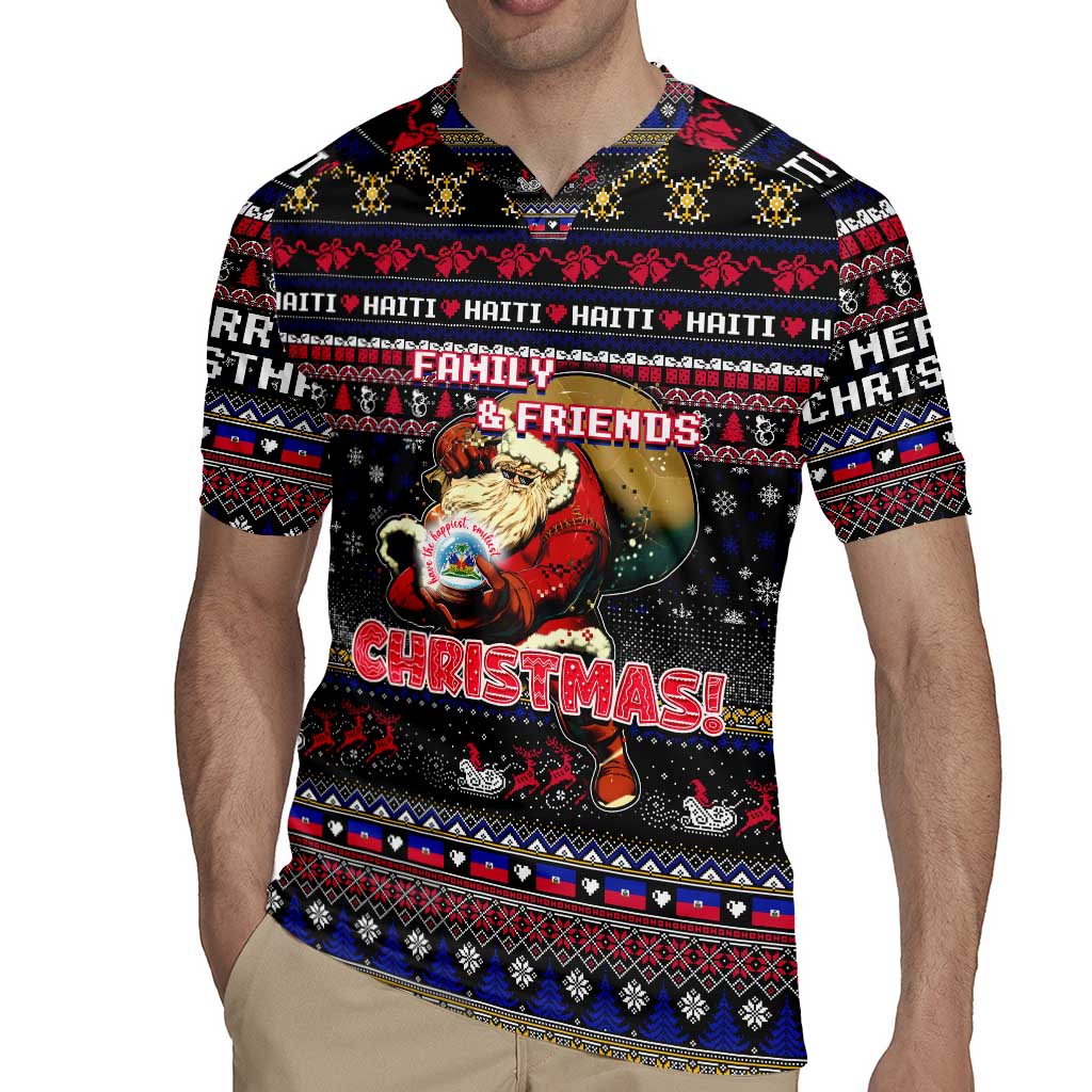 Haiti Rugby Jersey Merry Christmas Family and Friends - Wonder Print Shop