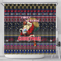 Haiti Shower Curtain Merry Christmas Family and Friends