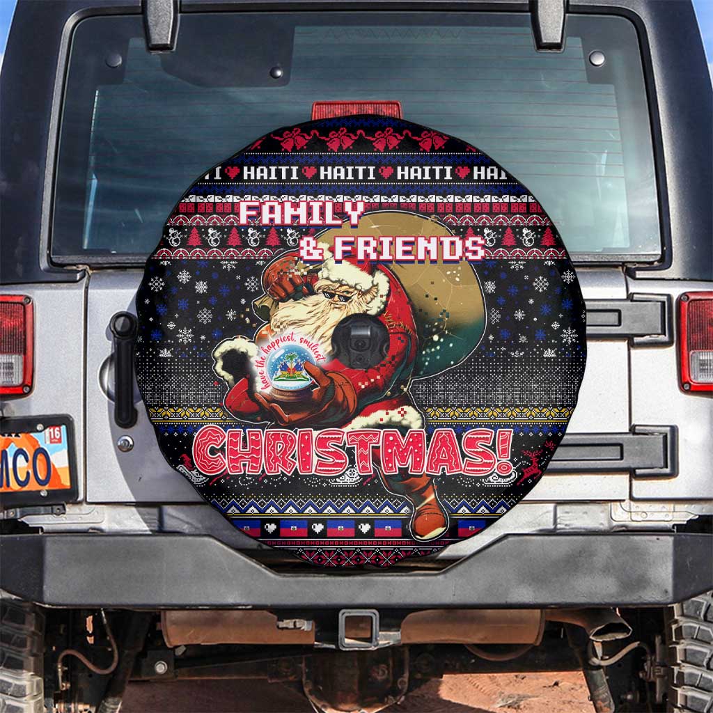 Haiti Spare Tire Cover Merry Christmas Family and Friends - Wonder Print Shop