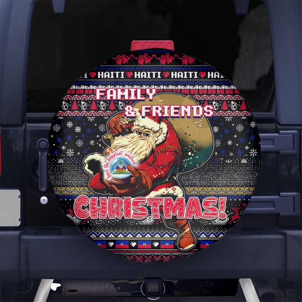 Haiti Spare Tire Cover Merry Christmas Family and Friends - Wonder Print Shop
