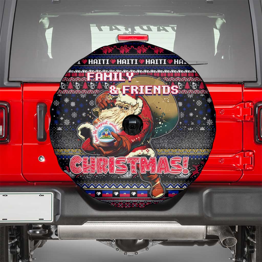 Haiti Spare Tire Cover Merry Christmas Family and Friends - Wonder Print Shop