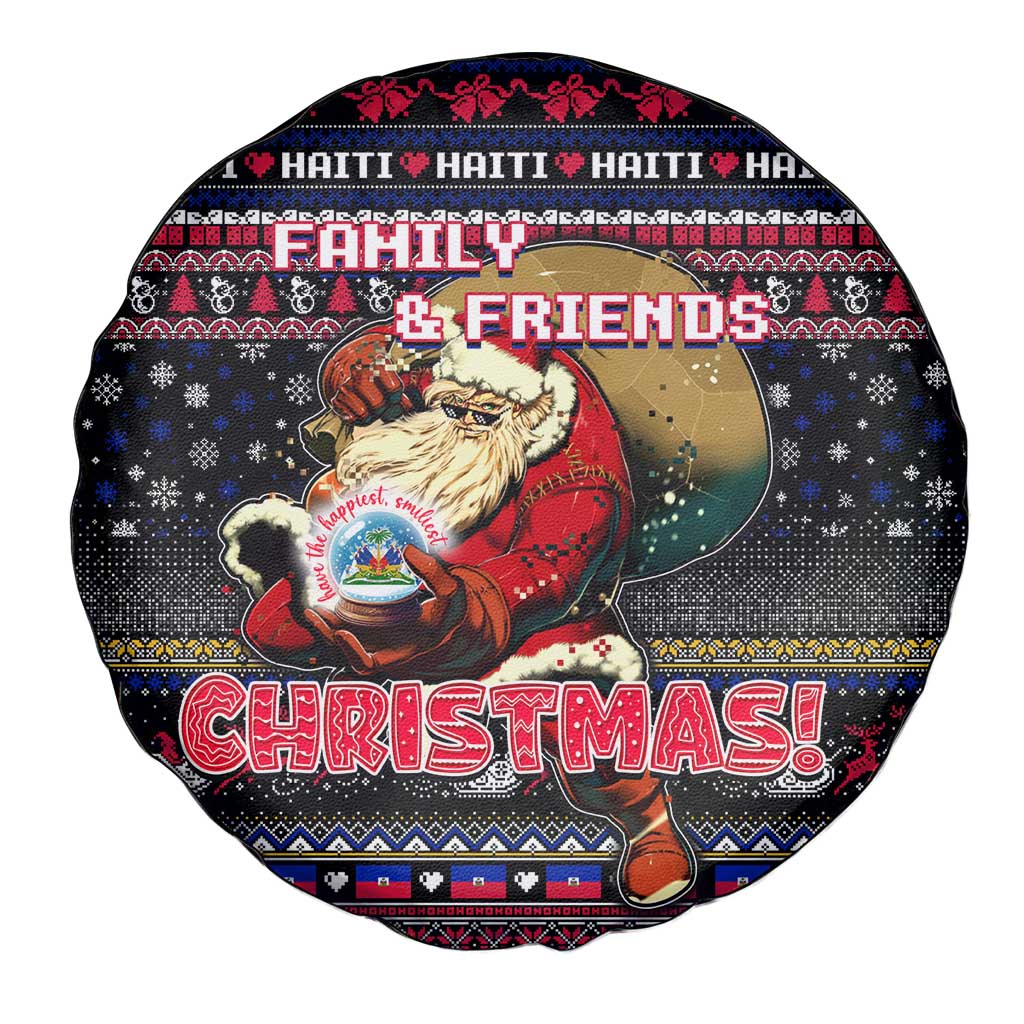 Haiti Spare Tire Cover Merry Christmas Family and Friends - Wonder Print Shop
