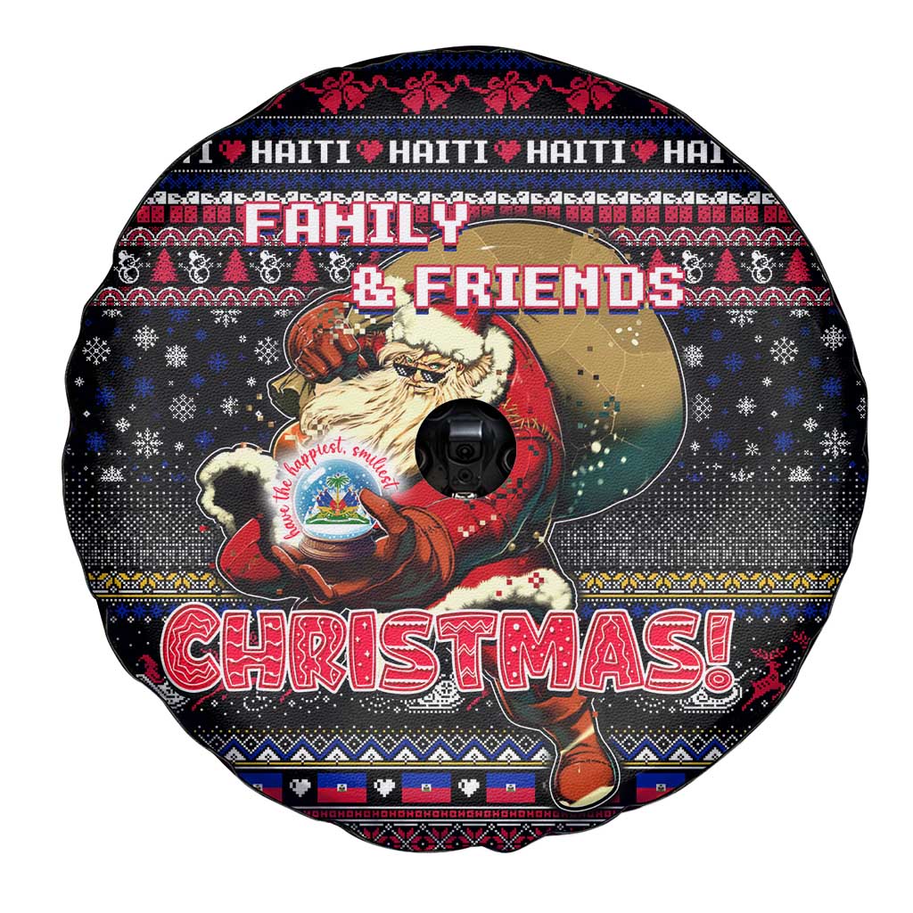 Haiti Spare Tire Cover Merry Christmas Family and Friends - Wonder Print Shop