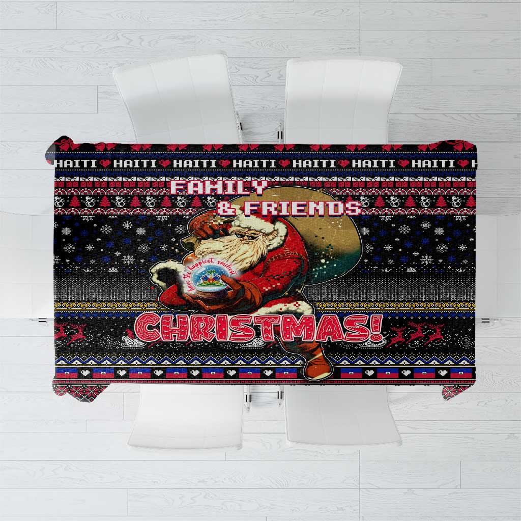 Haiti Tablecloth Merry Christmas Family and Friends - Wonder Print Shop