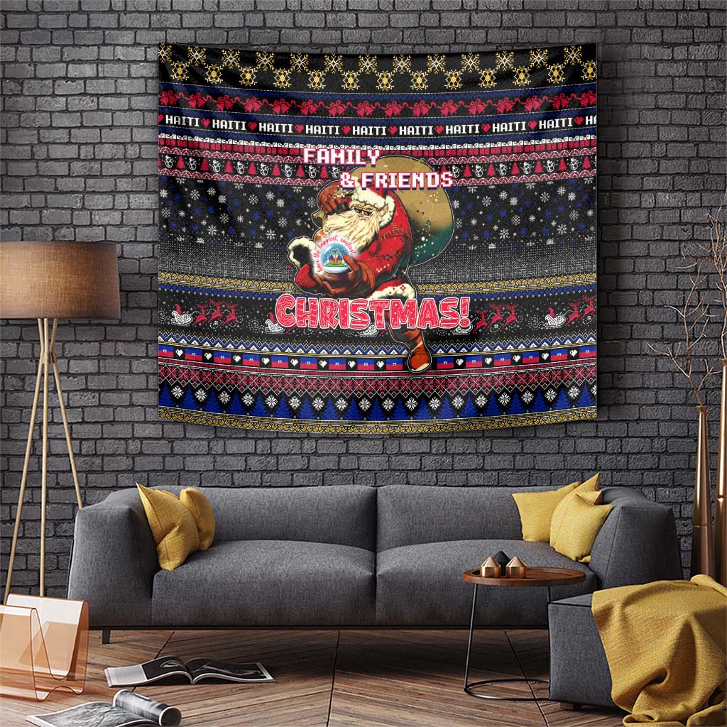 Haiti Tapestry Merry Christmas Family and Friends - Wonder Print Shop