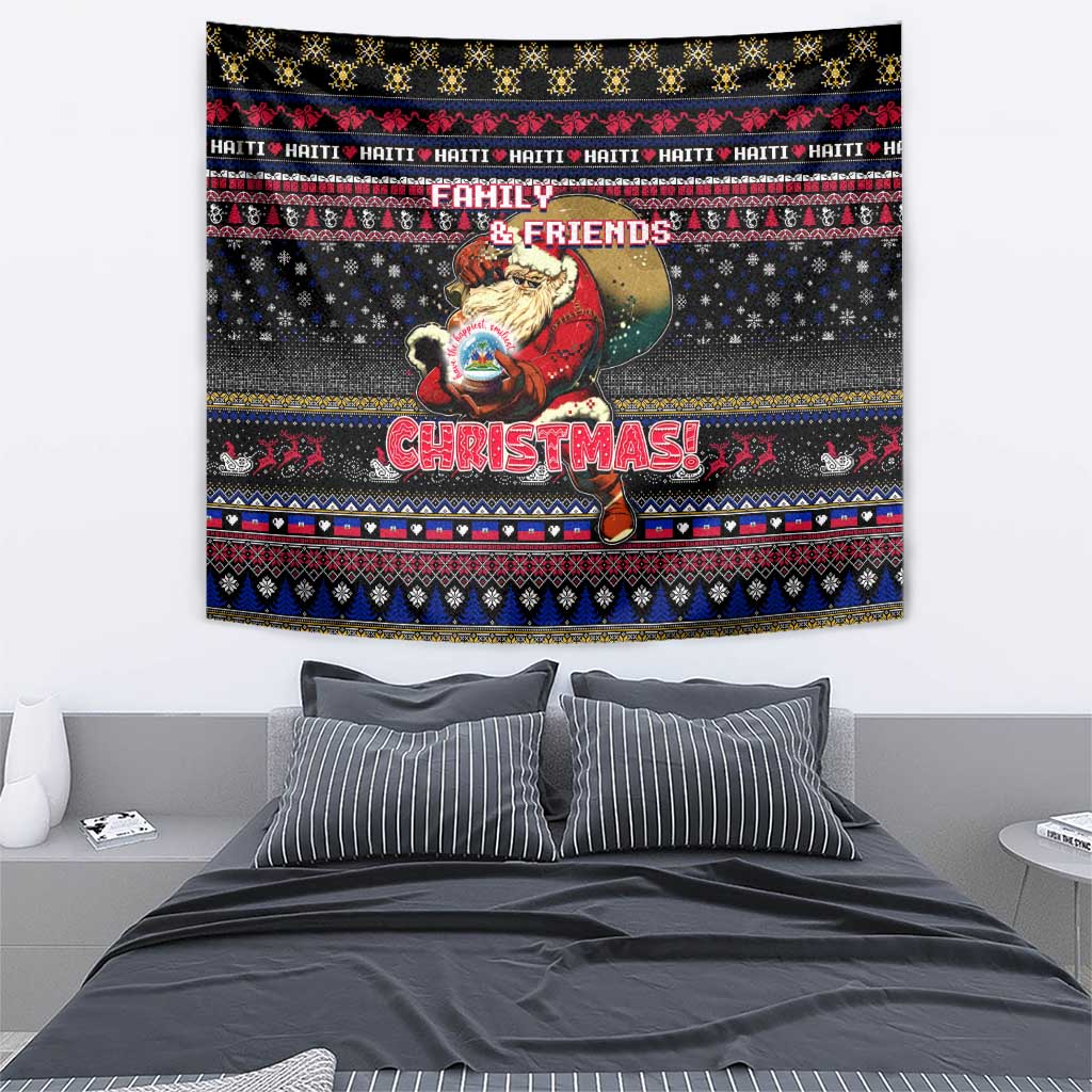 Haiti Tapestry Merry Christmas Family and Friends - Wonder Print Shop