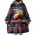 Haiti Wearable Blanket Hoodie Merry Christmas Family and Friends - Wonder Print Shop