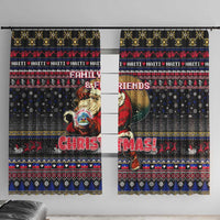 Haiti Window Curtain Merry Christmas Family and Friends - Wonder Print Shop