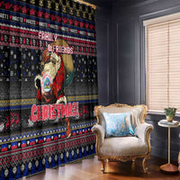 Haiti Window Curtain Merry Christmas Family and Friends - Wonder Print Shop