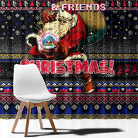 Haiti Window Curtain Merry Christmas Family and Friends - Wonder Print Shop