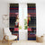 Haiti Window Curtain Merry Christmas Family and Friends - Wonder Print Shop