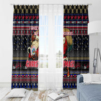 Haiti Window Curtain Merry Christmas Family and Friends - Wonder Print Shop