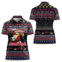 Haiti Women Polo Shirt Merry Christmas Family and Friends - Wonder Print Shop