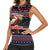 Haiti Women Sleeveless Polo Shirt Merry Christmas Family and Friends - Wonder Print Shop
