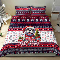 Bulldog Merry Woofmas Bedding Set Christmas Dog Art Style - Wonder Print Shop