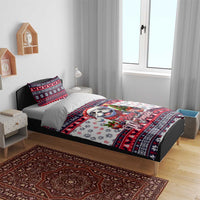 Bulldog Merry Woofmas Bedding Set Christmas Dog Art Style - Wonder Print Shop