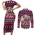 Bulldog Merry Woofmas Couples Matching Short Sleeve Bodycon Dress and Long Sleeve Button Shirt Christmas Dog Art Style - Wonder Print Shop