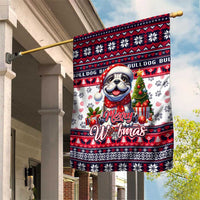 Bulldog Merry Woofmas Garden Flag Christmas Dog Art Style - Wonder Print Shop
