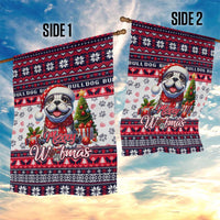 Bulldog Merry Woofmas Garden Flag Christmas Dog Art Style - Wonder Print Shop