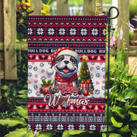 Bulldog Merry Woofmas Garden Flag Christmas Dog Art Style - Wonder Print Shop