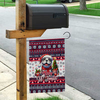 Bulldog Merry Woofmas Garden Flag Christmas Dog Art Style - Wonder Print Shop
