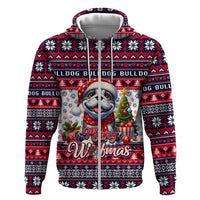 Bulldog Merry Woofmas Hoodie Christmas Dog Art Style - Wonder Print Shop