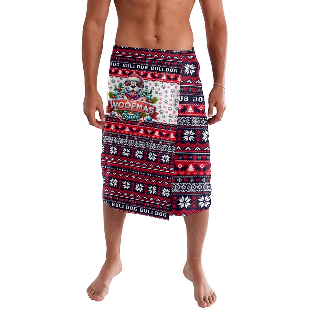 Bulldog Merry Woofmas Lavalava Christmas Dog Art Style - Wonder Print Shop