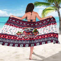 Bulldog Merry Woofmas Sarong Christmas Dog Art Style - Wonder Print Shop