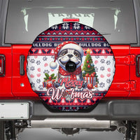 Bulldog Merry Woofmas Spare Tire Cover Christmas Dog Art Style - Wonder Print Shop