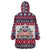 Bulldog Merry Woofmas Wearable Blanket Hoodie Christmas Dog Art Style - Wonder Print Shop