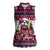 Bulldog Merry Woofmas Women Sleeveless Polo Shirt Christmas Dog Art Style - Wonder Print Shop