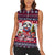 Bulldog Merry Woofmas Women Sleeveless Polo Shirt Christmas Dog Art Style - Wonder Print Shop