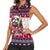 Bulldog Merry Woofmas Women Sleeveless Polo Shirt Christmas Dog Art Style - Wonder Print Shop