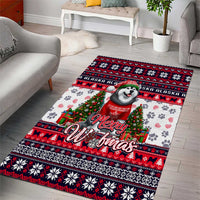 Alaska Merry Woofmas Area Rug Christmas Dog Art Style - Wonder Print Shop