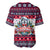 Alaska Merry Woofmas Baseball Jersey Christmas Dog Art Style - Wonder Print Shop