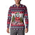 Alaska Merry Woofmas Button Sweatshirt Christmas Dog Art Style - Wonder Print Shop