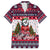Alaska Merry Woofmas Family Matching Long Sleeve Bodycon Dress and Hawaiian Shirt Christmas Dog Art Style - Wonder Print Shop