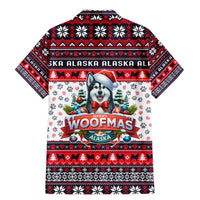 Alaska Merry Woofmas Family Matching Mermaid Dress and Hawaiian Shirt Christmas Dog Art Style - Wonder Print Shop