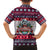 Alaska Merry Woofmas Family Matching Off The Shoulder Long Sleeve Dress and Hawaiian Shirt Christmas Dog Art Style - Wonder Print Shop